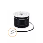 UNIVERSO LED szalag fekete szilikon profilban DC:24V 130D 9w-75lm/méter 4000k IP65 10x13mm Freecut 3év