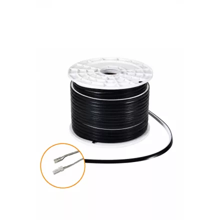 UNIVERSO LED szalag fekete szilikon profilban DC:24V 130D 9w-75lm/méter 4000k IP65 10x13mm Freecut 3év