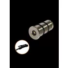 UNIVERSO Bútorba építhető lámpa DC:12v 1w 10lm 4000k IP20 Króm D14x29mm kivágás:D12mm