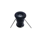 UNIVERSO Bútorba építhető lámpa DC:12v 1w kék IP65 Fekete D20x25mm kivágás:D15mm