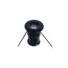 UNIVERSO Bútorba építhető lámpa DC:12v 1w 6500k IP65 Fekete D20x25mm kivágás:D15mm
