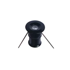   UNIVERSO Bútorba építhető lámpa DC:12v 1w 6500k IP65 Fekete D20x25mm kivágás:D15mm