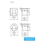 KANLUX GORDO N 1W CW-L-SR lámpa