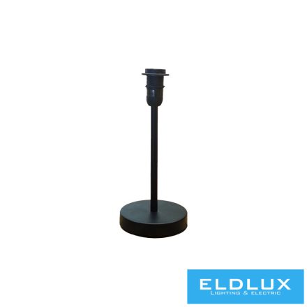 ELDLUX Fekete kör alap asztali lámpatest E14
