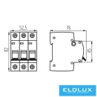 KANLUX KMB6-C16/3 kismegszakító