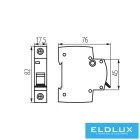 KANLUX KMB6-C4/1 kismegszakító