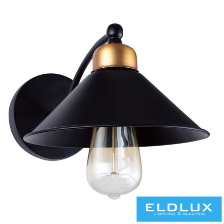 ELDLUX BELLA fali lámpa E27 fekete