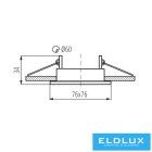 KANLUX ALOR DSL-B dekorációs keret SPOT