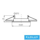 KANLUX ALOR DTL-W dekorációs keret SPOT