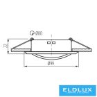 KANLUX  ALOR DTO-B dekorációs keret SPOT
