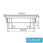 KANLUX Padlódoboz MOWION BIURO+ Fekete 12 modul