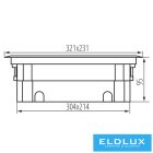 KANLUX Padlódoboz MOWION BIURO+ Antracit 16 modul