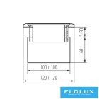 KANLUX Padlódoboz MOWION BIURO+ Bronz 3 modul