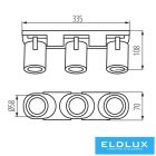 KANLUX LAURIN EL-3I W lámpa GU10