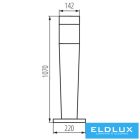 KANLUX INVO OP 107-L-GR lámpa E27