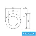 KANLUX FORRO LED EL 8W-W lámpa