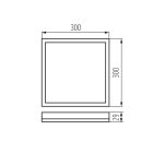 KANLUX Mennyezeti LED lámpa MILEDO CCT AZPO LED 17,5W CCT-L-W lámpa