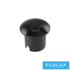 UNIVERSO Taposólámpa LED 1w 50lm 3000k 105° IP67 fekete Ø60x54mm