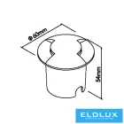UNIVERSO Taposólámpa LED 1w 50lm 3000k 210° IP67 fekete Ø60x54mm