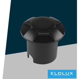   UNIVERSO Taposólámpa LED 1w 50lm 4000k 360° IP67 fekete Ø60x54mm