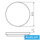 KANLUX BENO 18W NW-O-SE GR lámpa