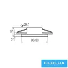 KANLUX FLINI IP44 DSL-W dek.keret