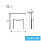 KANLUX ERINUS Lépcsővilágítás 12V LED-L W-NW 