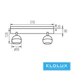 KANLUX GALOBA EL-2I W lámpa SPOT