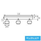 KANLUX GALOBA EL-3I B lámpa SPOT