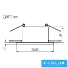 KANLUX GLOZO DSL G/B dekorációs keret SPOT