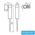 KANLUX USTI SP 1X7 GR leszúrható lámpa