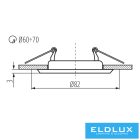 KANLUX ARGUS II CT-2114-BR/M dek.ker. SPOT