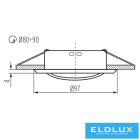 KANLUX ARGUS II CT-2115-BR/M dek.ker. SPOT
