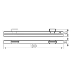 KANLUX LTL-E 24W-120-CCT-B lámpa 120 cm