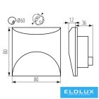 KANLUX EXIN LED L W-NW lépcsővilágító lámpatest