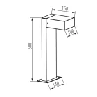 KANLUX LEGINO GX53 50 B kerti lámpatest