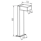 KANLUX LEGINO GX53 80 B kerti lámpatest