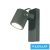 UNIVERSO Kültéri fali lámpa GU10 Max.60w 120x90x172mm IP54 antracit 5év