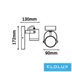 UNIVERSO Kültéri fali lámpa GU10 Max.60w 120x90x172mm IP54 antracit 5év 