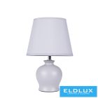 ELDLUX Szürke kerámia asztali lámpatest E14
