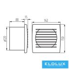 KANLUX EOL 120B  ventilátor hagyományos