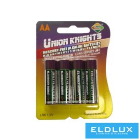   Union Knights higanymentes alkáli elem LR06 (AA) 4db/bliszter