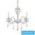 UNIVERSO Csillár 3 karos 3xE14 Max.40W D50x50cm fehér/arany