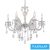 UNIVERSO Csillár 6 karos 6xE14 Max.40W D66x62cm fehér/arany