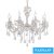 UNIVERSO Csillár 8 karos 8xE14 Max.40W D68x68cm fehér/arany