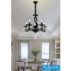 UNIVERSO Csillár 5 karos 5xE14 Max.40W D60x110cm fekete