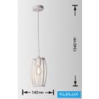 UNIVERSO Függeszték 1xE27 Max.60w IP20 Fehér D140x1340mm