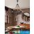 UNIVERSO Kender kötél csillár 5xE14 IP20 D800x1250mm fekete
