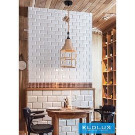   UNIVERSO Kender kötél csillár 1xE27 IP20 D210x410mm fekete