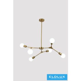   UNIVERSO Mennyezeti lámpa 6xE27 max.40w D800x660mm IP20 Óarany 5év